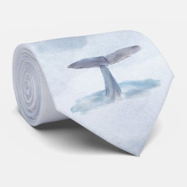 Wal-SchwanzWatercolor Krawatte