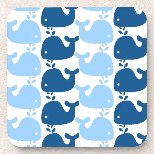 Wal-Silhouette-Druck-Korken-Untersetzer Getränkeuntersetzer (Vorderseite)