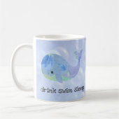 Wal sprudelt Schwimmen-Tasse Kaffeetasse (Links)