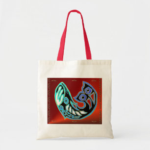 Wal-Symbol auf roter Tasche