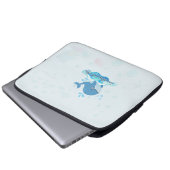 Wal-Tasche für Laptops | Ozean-Ästhetik Laptopschutzhülle (Vorne Knopf)