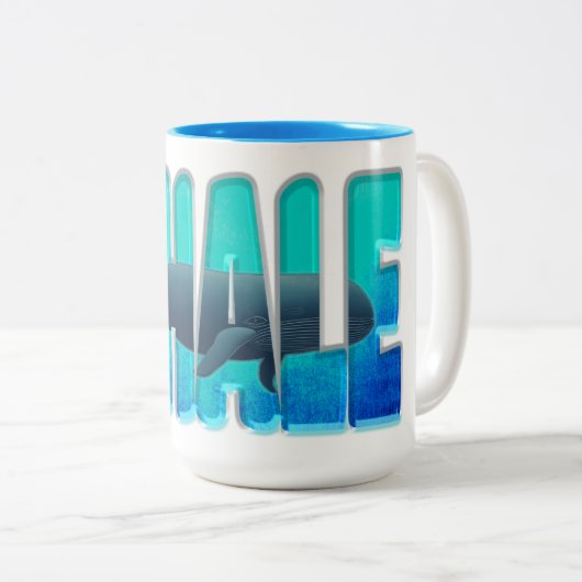 Wal-Tasse Zweifarbige Tasse (VorderseiteRechts)