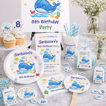 Wal-Thema Sommer Kinder Geburtstag Danke 