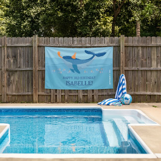 Wal-Traum-Geburtstagsbanner für Kinder Banner