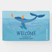 Wal-Traumzeit – Kindergeburtstags-Willkommensbanne Banner (Horizontal)