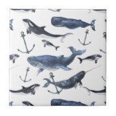 Wal- und Ankermuster Fliese (Vorderseite)