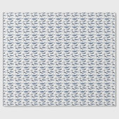 Wal- und Ankermuster Geschenkpapier (Flach)