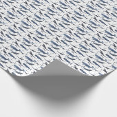 Wal- und Ankermuster Geschenkpapier (Ecke)