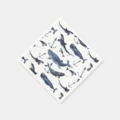 Wal- und Ankermuster Serviette (Ecke)