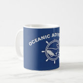 Wal- und Helmwal-Beobachtungsoceanexkursionen Kaffeetasse (Vorderseite Links)