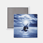 Wal und Mond 2012 Magnet (Vorderseite/Rückseite)