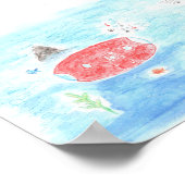 Wal und Red Runner singen Poster (Ecke)