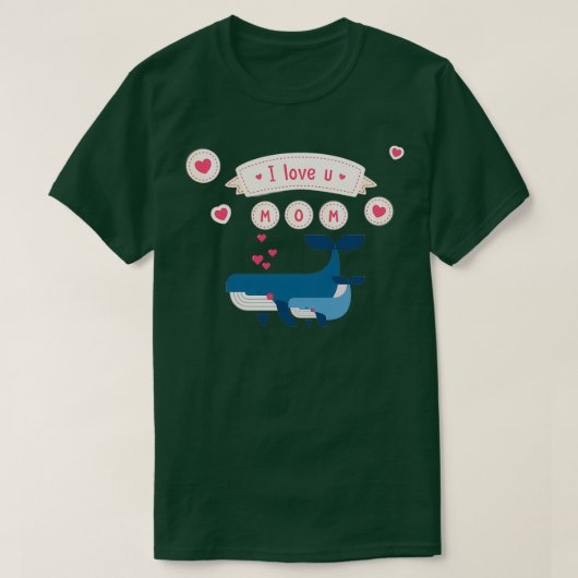 Wal und Walbaby T-Shirt (Design vorne)