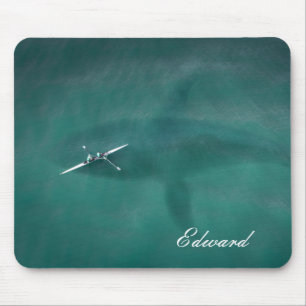 Wal unter Boot: Nie allein auf See Mousepad