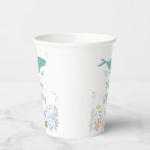 Wal unter dem Meer 1. Geburtstag Pappbecher (Links)