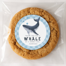 Wal unter dem Meer Ozean Danke Gefallen Runder Aufkleber