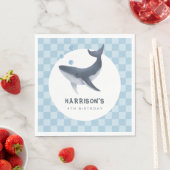 Wal unter dem Meer Ozean Danke Gefallen Serviette (Beispiel)