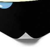 Wal, Wal, Wal Lustiger Tierwitz Dunkler Hintergrun Poster (Ecke)