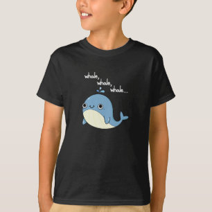 Wal, Wal, Wal Süßes Meerestier Wortspiel Dunkler H T-Shirt