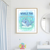 Wal Wasche deine Hände Kinder Badezimmer Wandkunst Poster