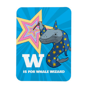 Wal-Zauberer Surrealer Humor Alphabet-Zeichen Magnet