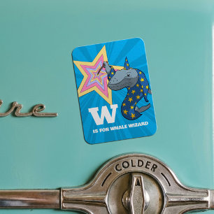 Wal-Zauberer Surrealer Humor Alphabet-Zeichen Magnet