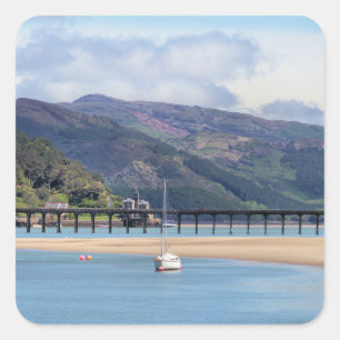 WALANSICHT QUADRATISCHER AUFKLEBER