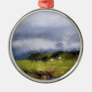 WALANSICHT SILBERNES ORNAMENT