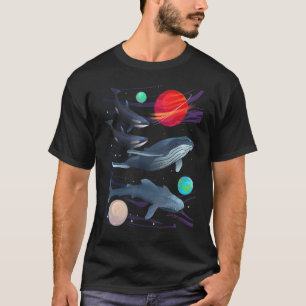 Walarten Galaxy Space Humpback Orca Marine T-Shirt
