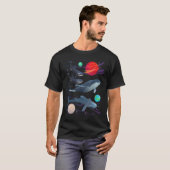 Walarten Galaxy Space Humpback Orca Marine T-Shirt (Vorne ganz)