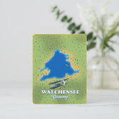 Walchensee Deutschland Karte (Stehend Vorderseite)