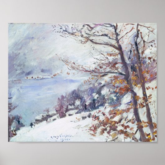 Walchensee im Winter | Lovis Corinth Poster (Vorne)