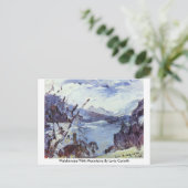 Walchensee mit Bergen von Lovis Corinth Postkarte (Stehend Vorderseite)
