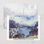 Walchensee mit Bergen von Lovis Corinth Postkarte (Vorne/Hinten)