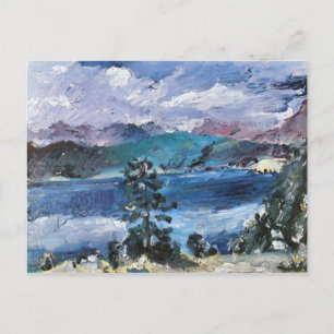 Walchensee mit Lärche von Lovis Corinth Postkarte