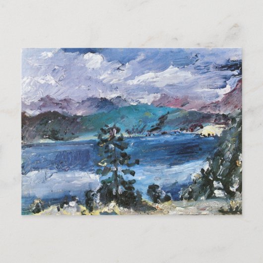 Walchensee mit Lärche von Lovis Corinth Postkarte (Vorderseite)