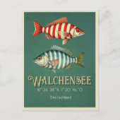 Walchensee Walchen Deutschland Fisch Postkarte (Vorderseite)