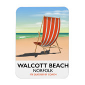 Walcott Beach, Norfolk-Poster Magnet (Vertikal)