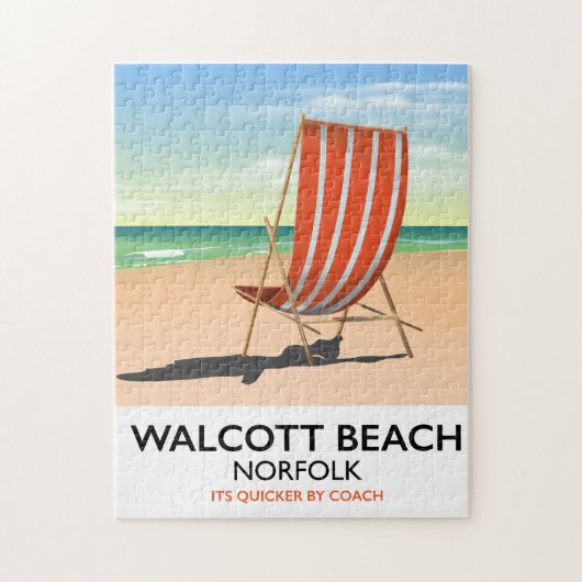 Walcott Beach, Norfolk-Poster Puzzle (Vertikal)