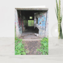 "Walcott Insane Asylum Doorway" Geburtstagskarte #