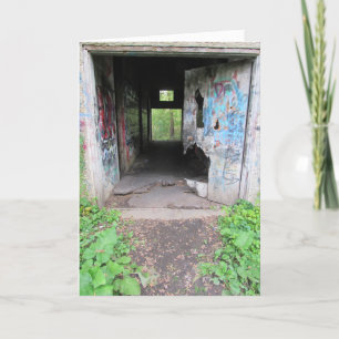 "Walcott Insane Asylum Doorway" Geburtstagskarte # Karte