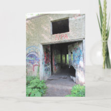 "Walcott Insane Asylum Doorway" Geburtstagskarte #