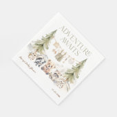 Wald-Abenteuer Oh-Junge-Baby-Party Serviette (Ecke)