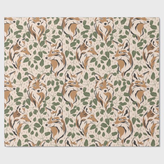 Wald Abstrakter Wald Geschenkpapier (Flach)