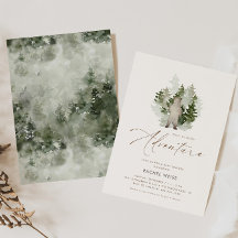 Wald-Adventure Gender Neutral-Baby-Dusche