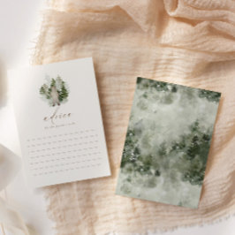 Wald-Adventure Gender Neutral-Baby-Dusche Hinweiskarte