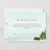 Wald Adventure Mommy's Bauchgras Game Einladung (Vorderseite)