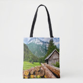 Wald am Berghang Lumberjack Camp Tasche (Vorderseite)