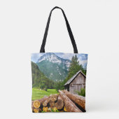 Wald am Berghang Lumberjack Camp Tasche (Rückseite)
