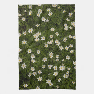 Wald-Anemonen-Wald boden, Natur Botanischer Frühli Geschirrtuch
